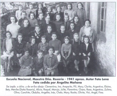 Escuela de Doña Rosario año 1941